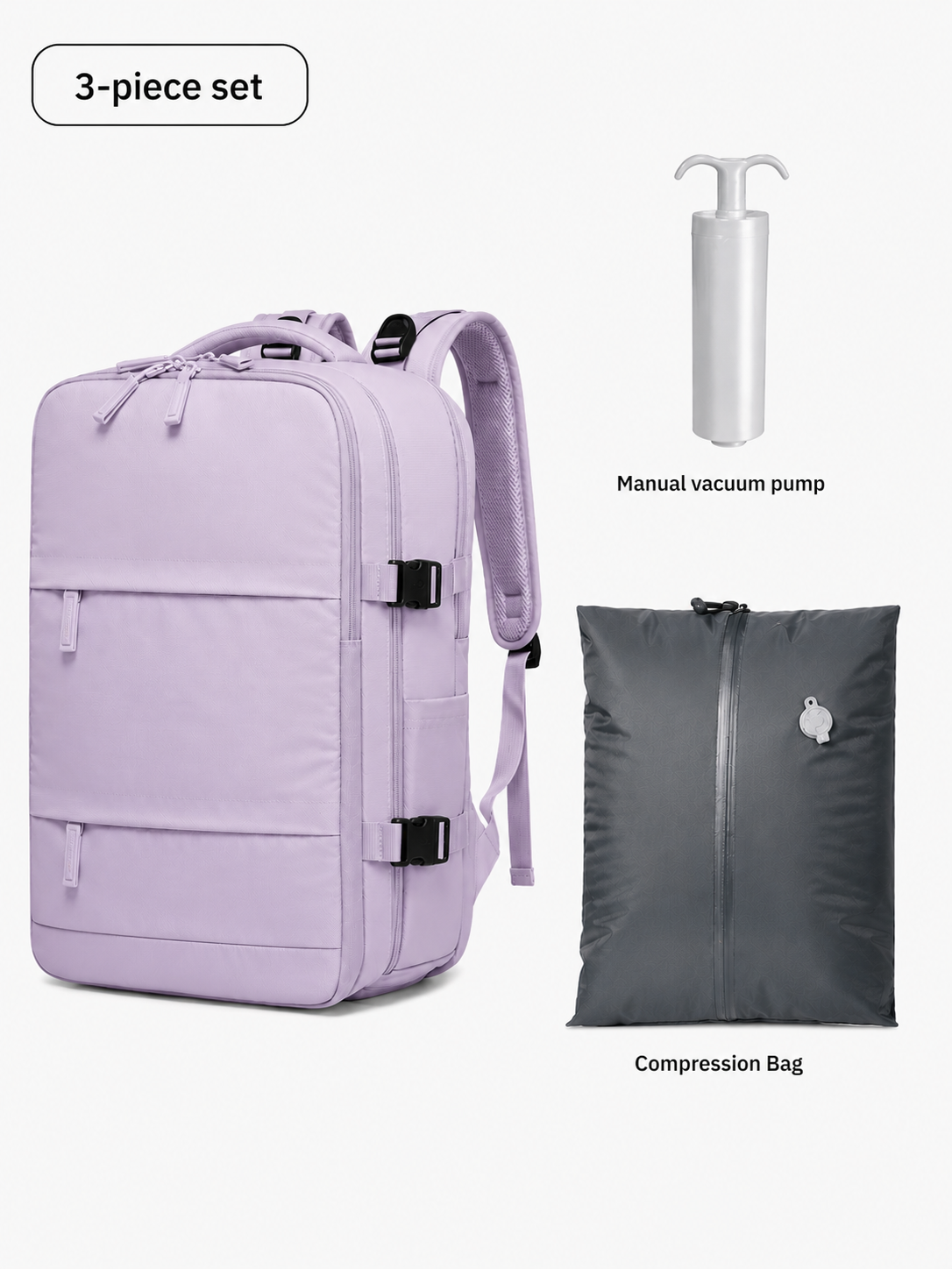 Kit Voyage Compressible 3-en-1