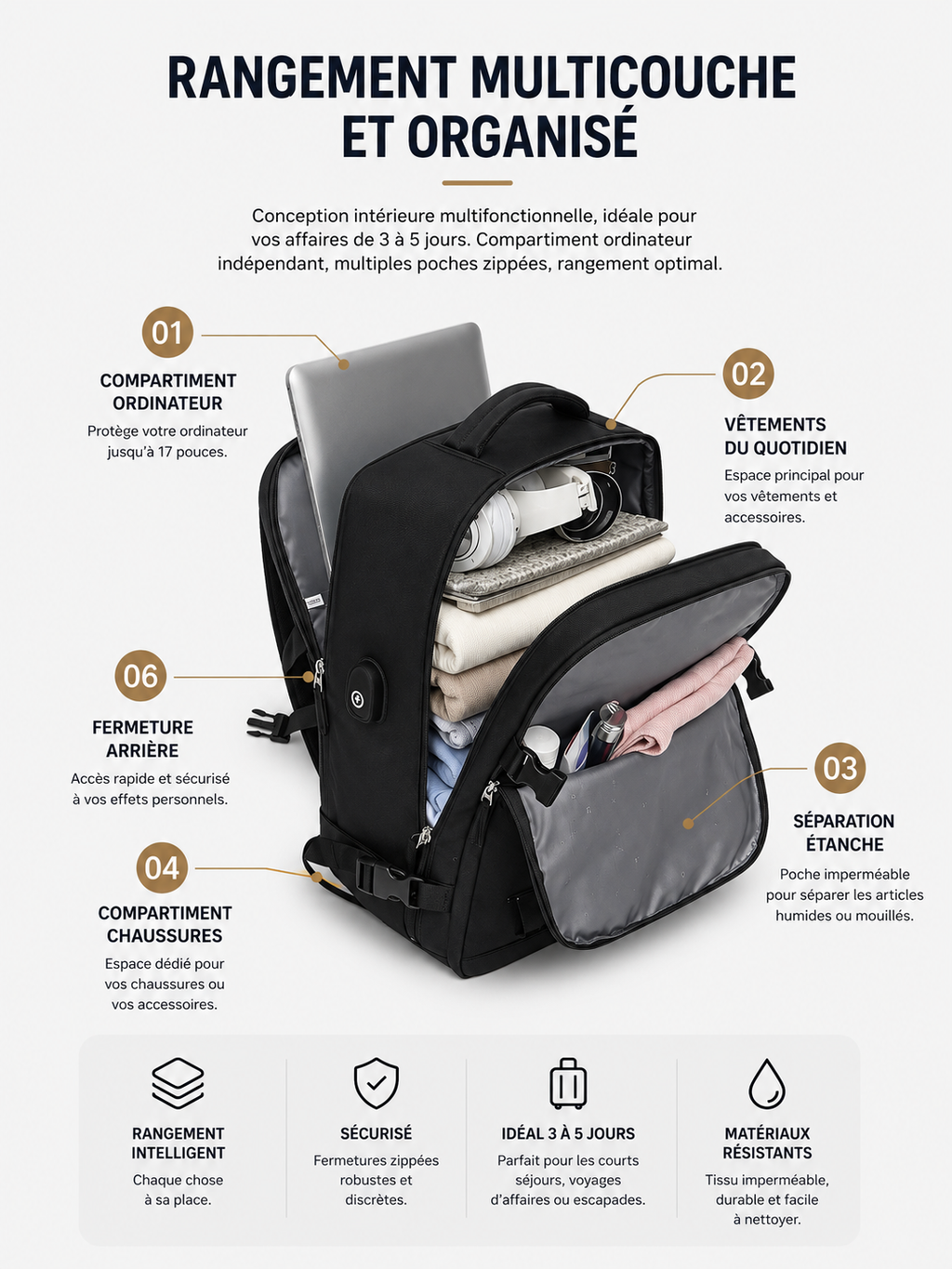 Kit Voyage Compressible 3-en-1