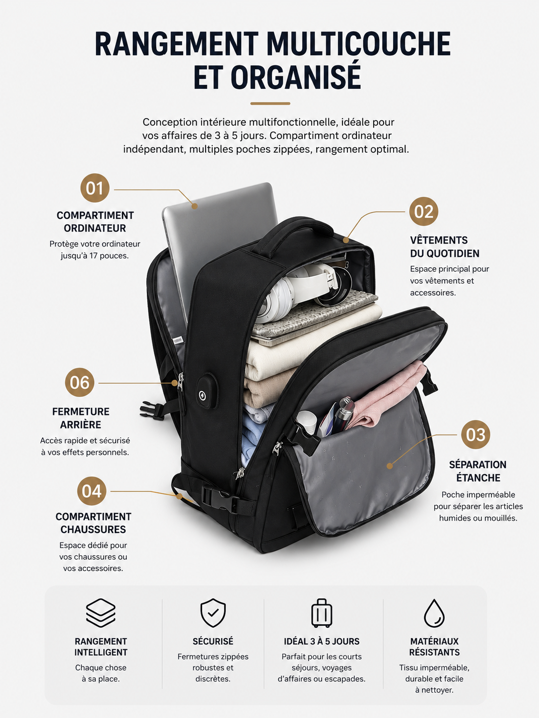 Kit Voyage Compressible 3-en-1
